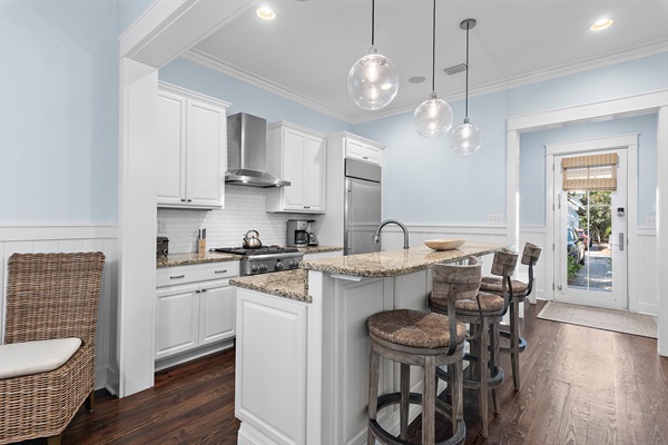 Spacious Kitchen with Island Seating – Perfect for Family Meals