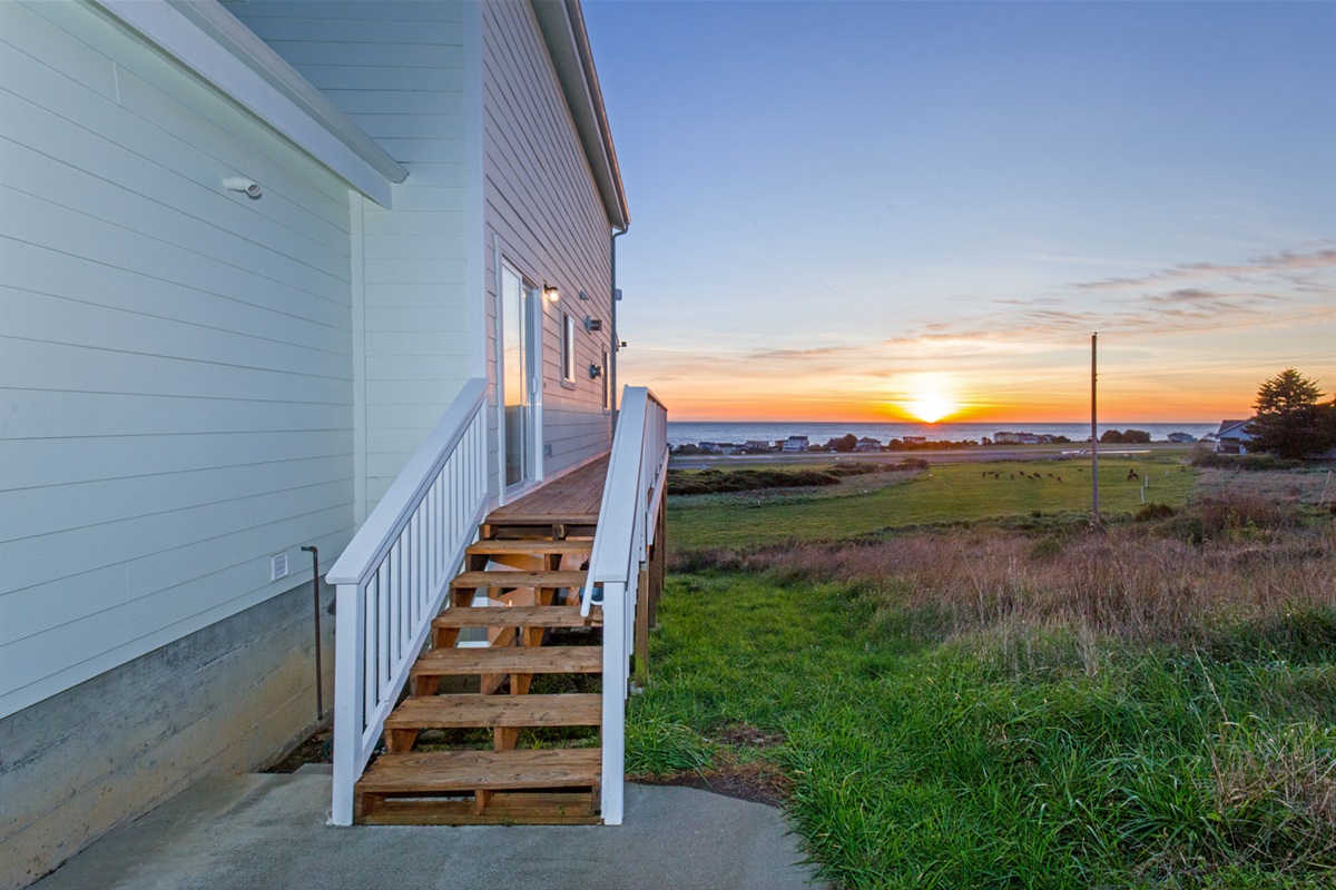 Enjoy your own private entrance via a spacious wrap-around deck. 