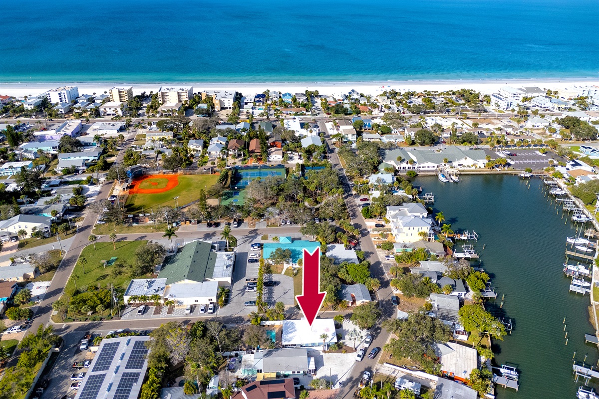 Just blocks to the beach