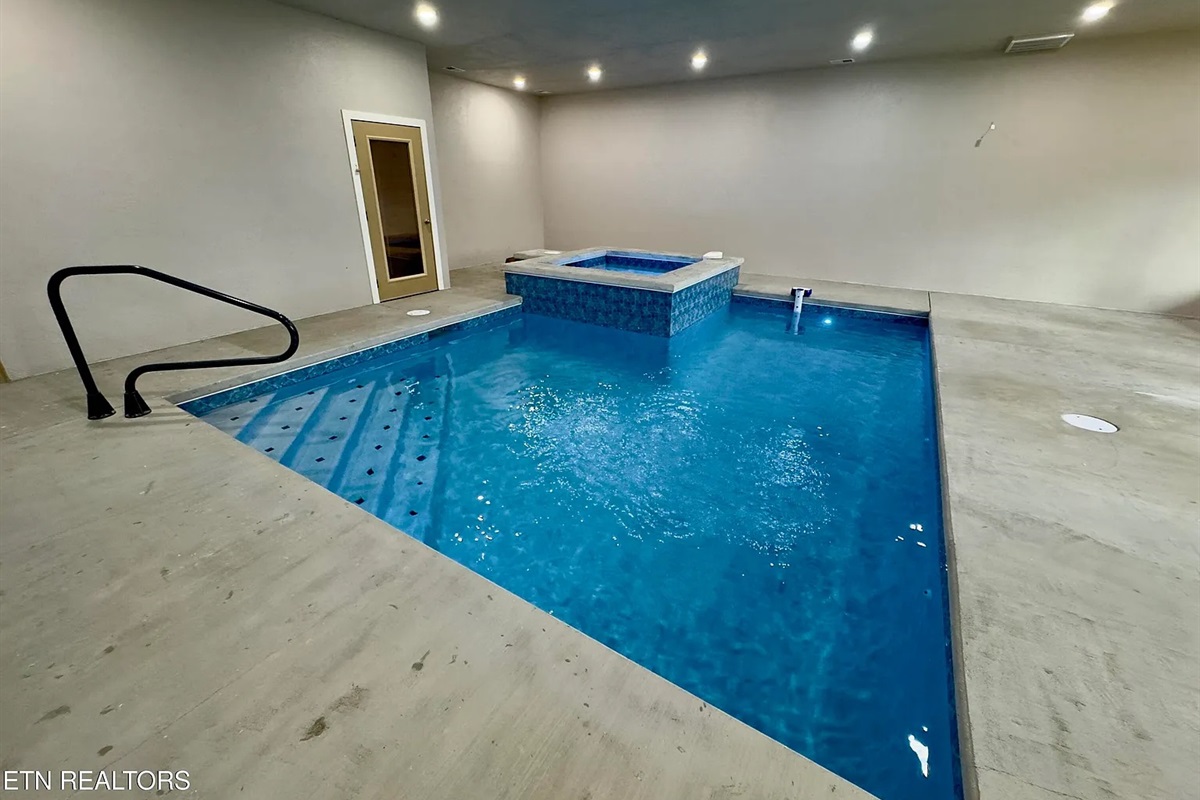 Indoor, Private pool AND hot tub