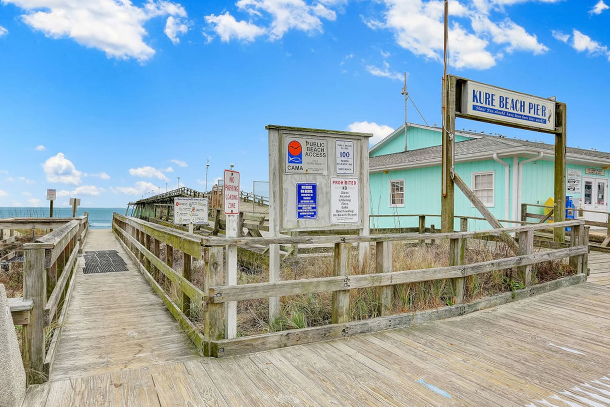 Three Blocks to Kure Beach Pier and Beach Access