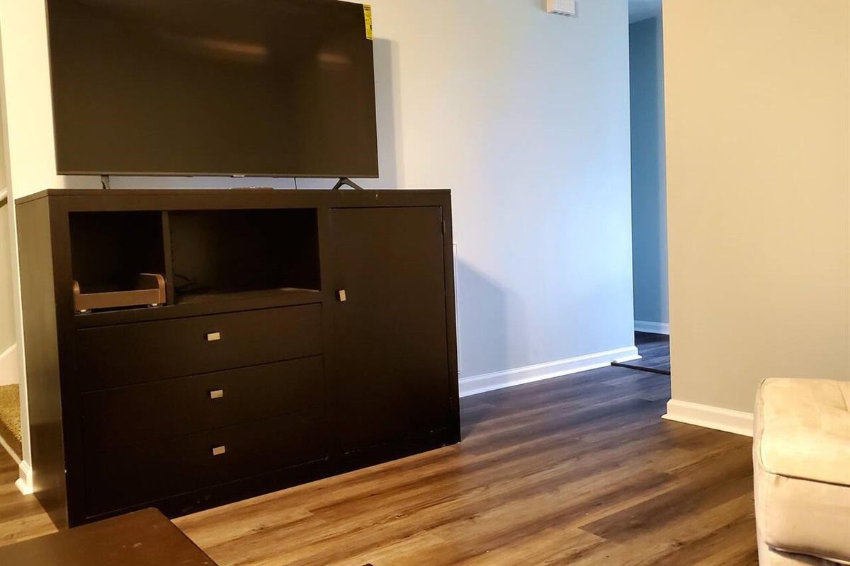 Plenty of seating. High speed internet, 58" TVAll utilities, appliances, toiletries and amenities included. We've got you covered. Bring your favorite company and leave the worries to us. We've thought of everything so you don't have to.