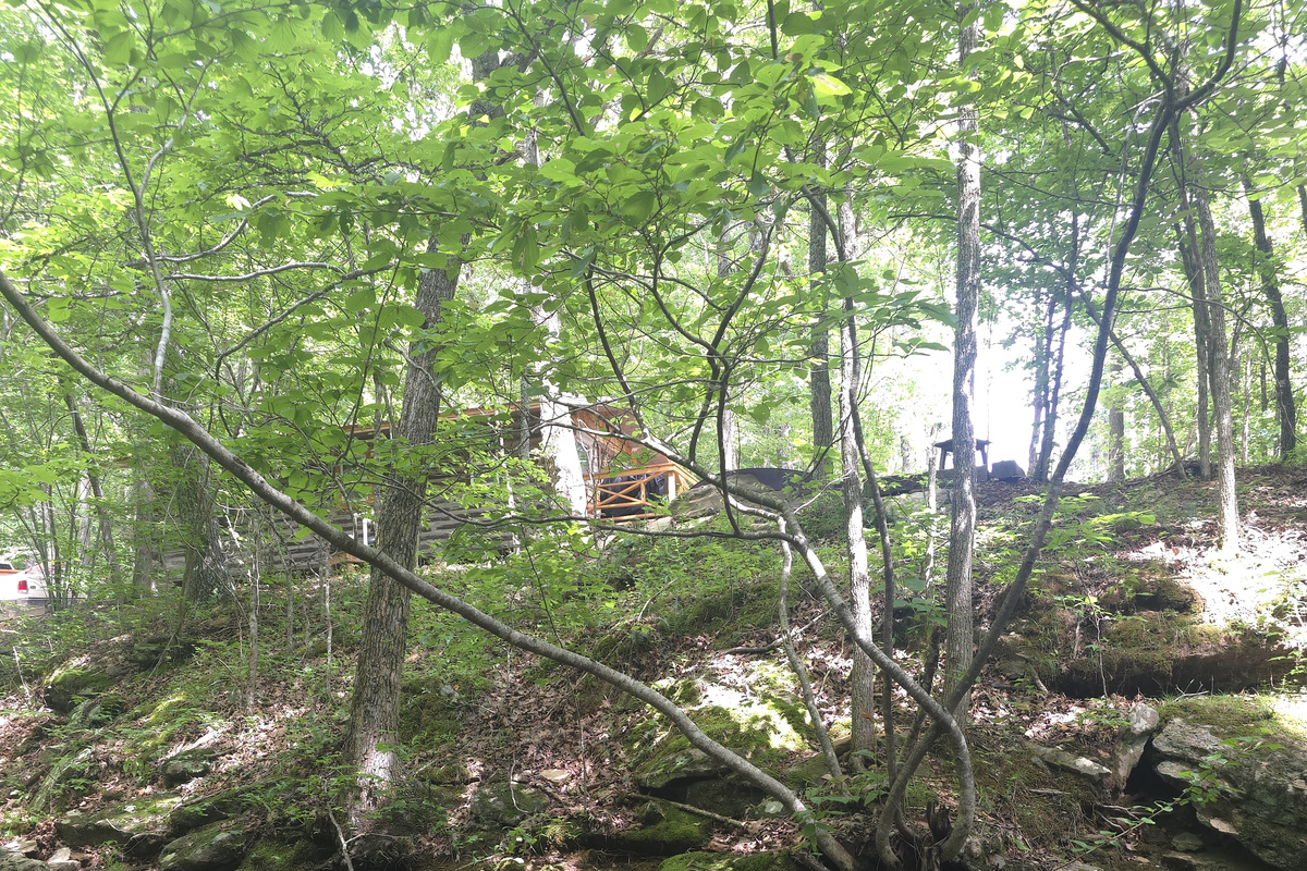 WaterFall Next To The Cabin