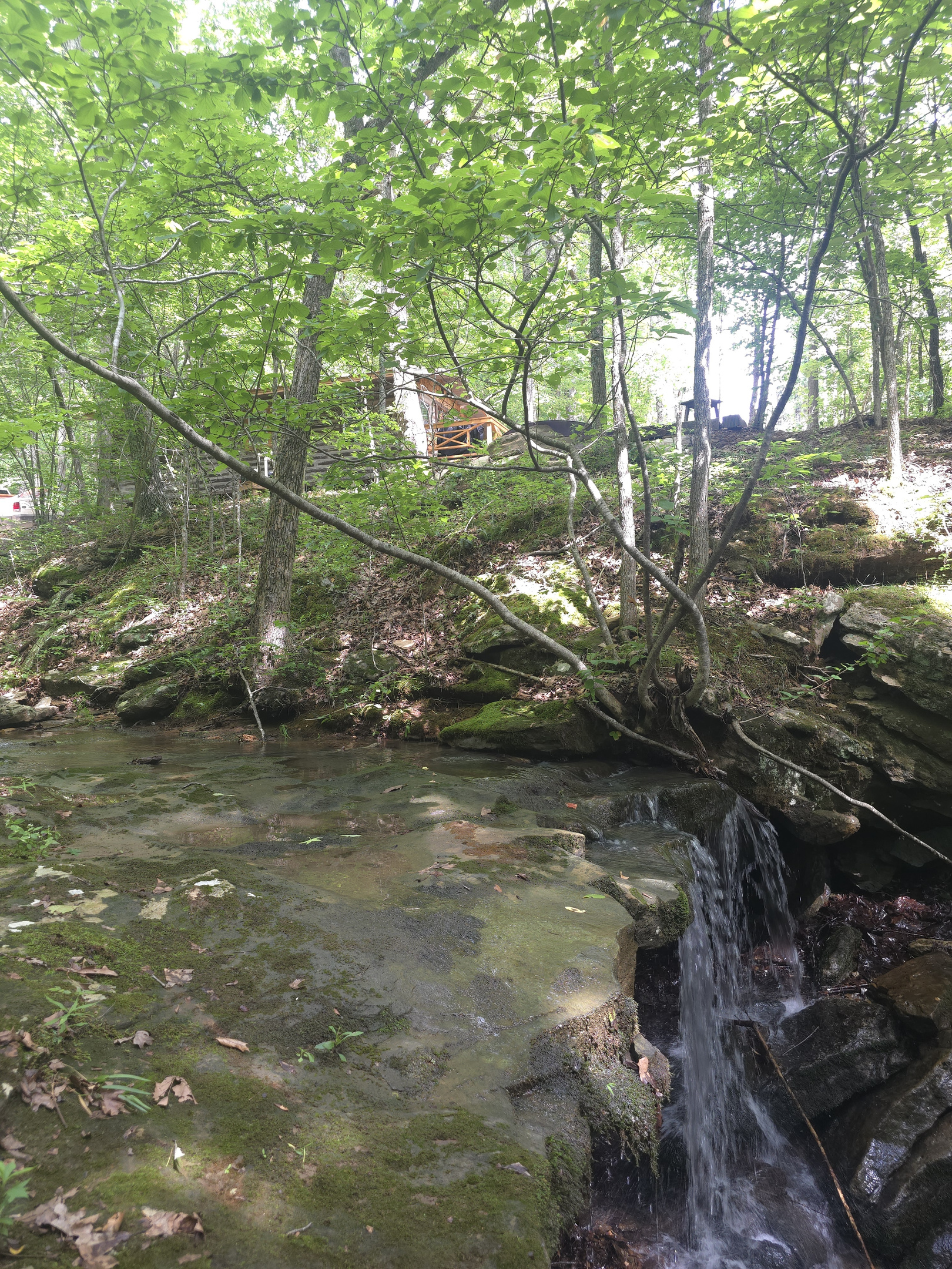 WaterFall Next To The Cabin
