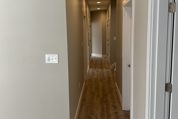 Downstairs hall, construction update 1/31/26.