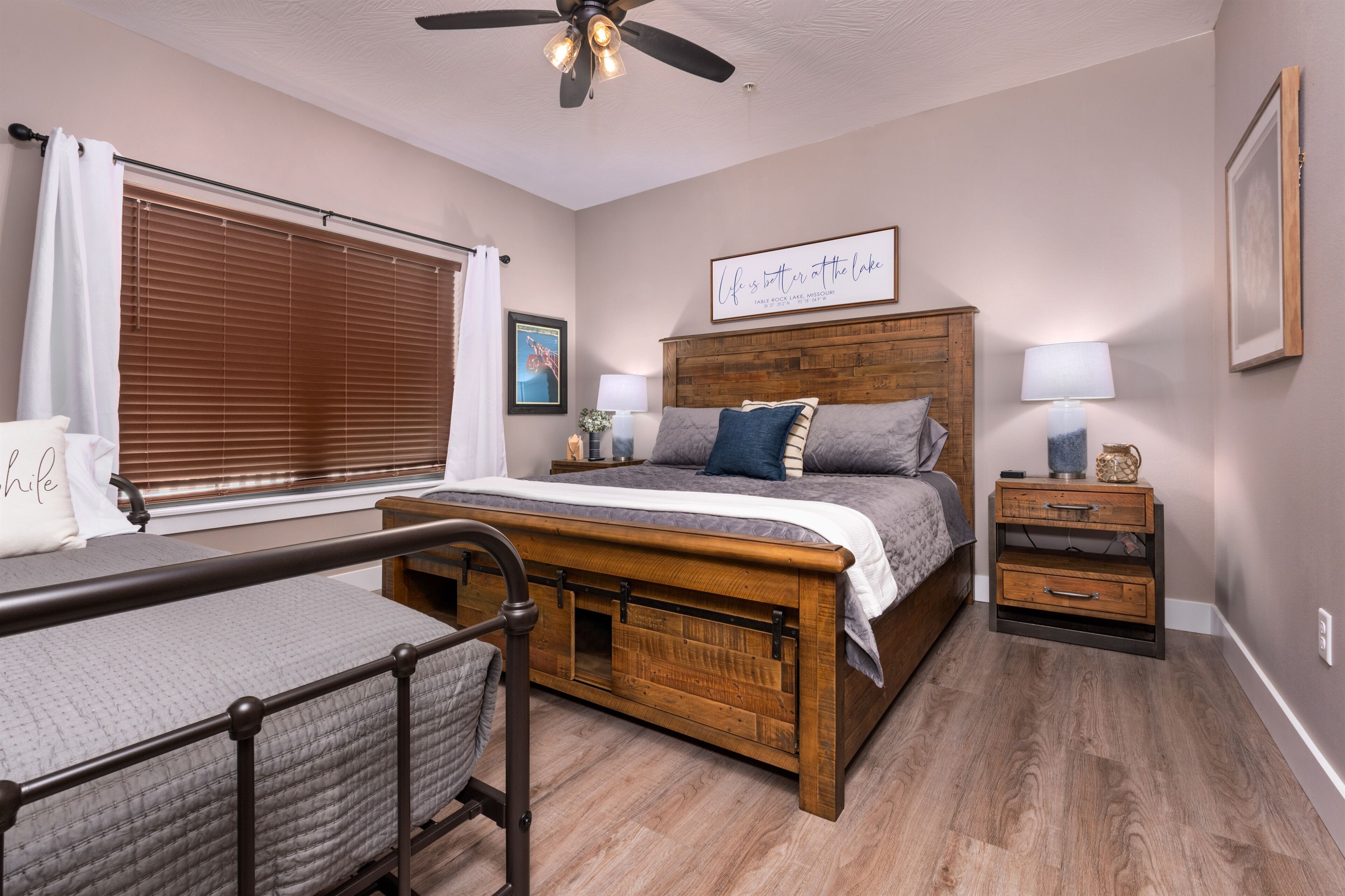 Main Level King and Twin Bedroom w/Attached Full Bathroom