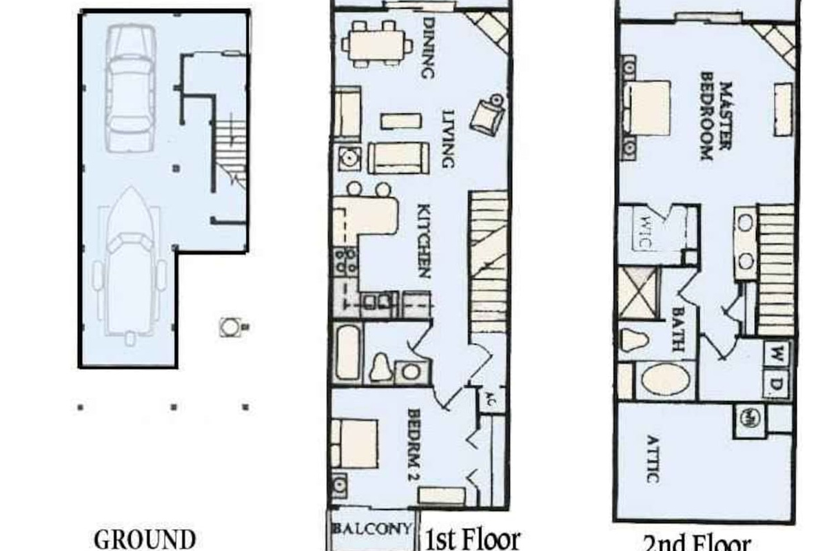 Your reference for the full layout &mdash; Turtle Crawl's floor plan so you can plan who sleeps where before you even arrive.
