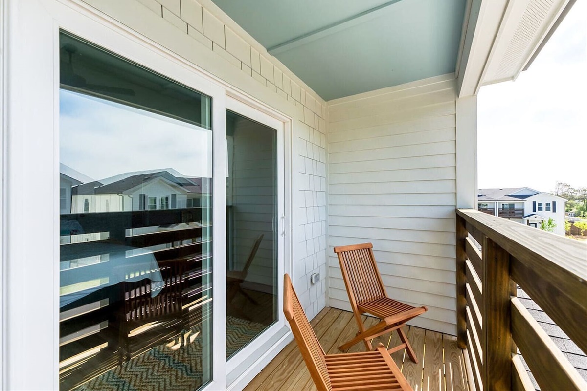 A quiet outdoor spot perfect for coffee, reading, or evening relaxation.