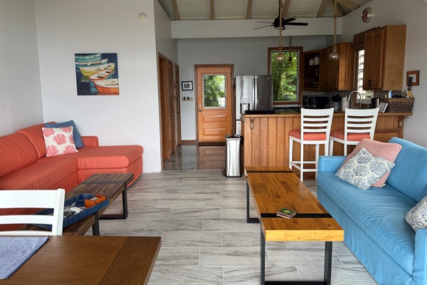 Living pod has everything you need.