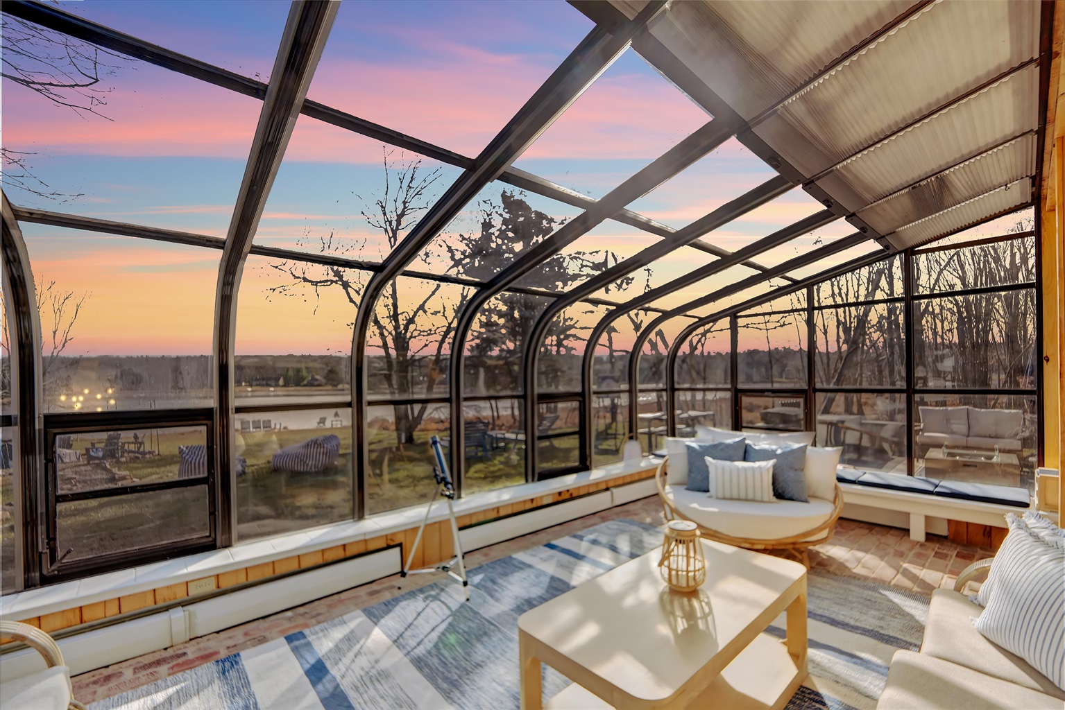 A warm, peaceful place to start your winter day.