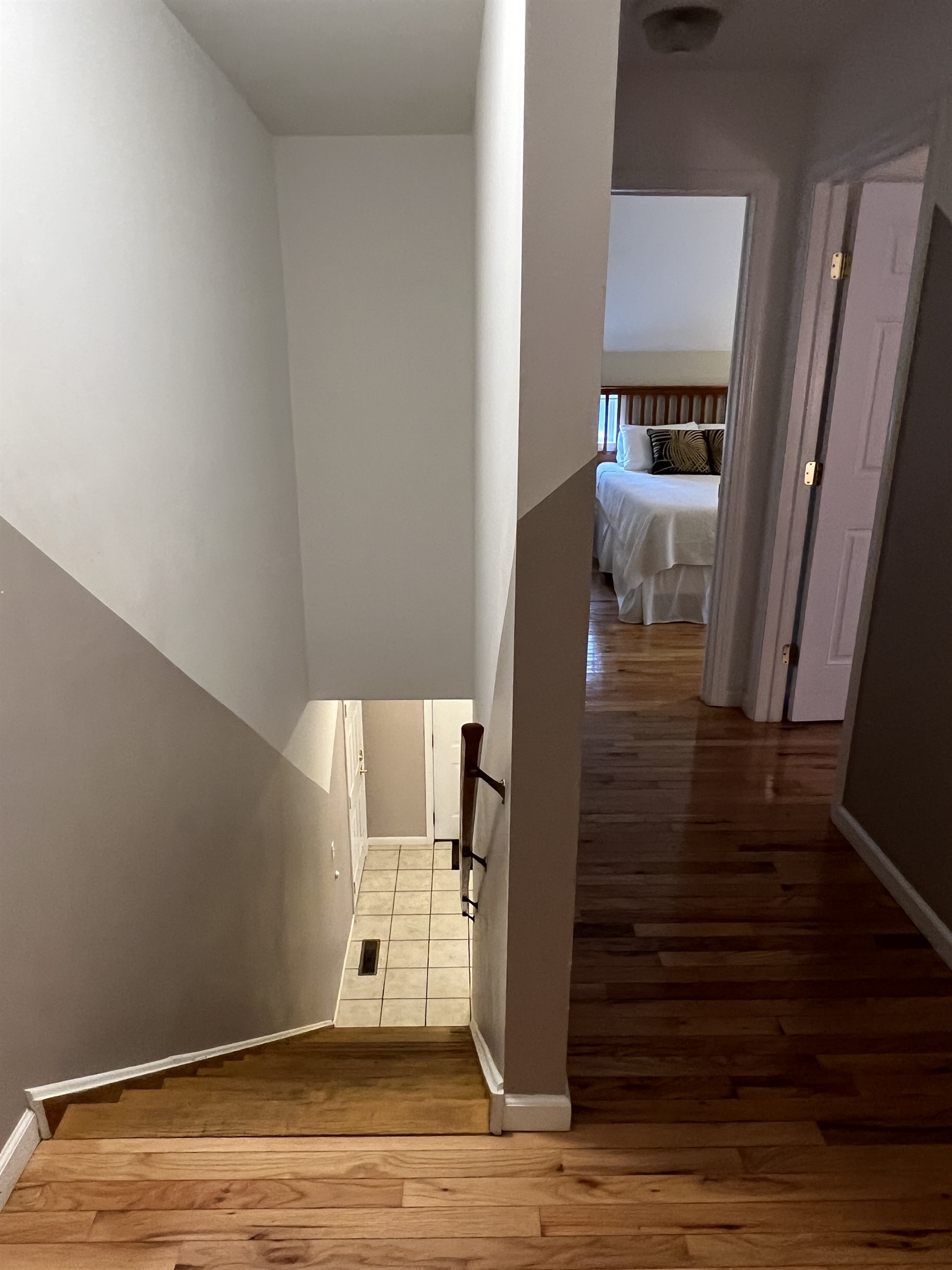 The Federal House Apartment 1 stairs leading to 2nd floor.