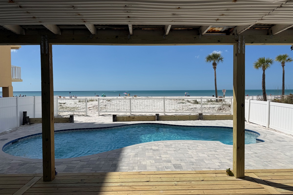 Beautiful Sunsets and a Beach View off your Private Deck Overlooking a Pool