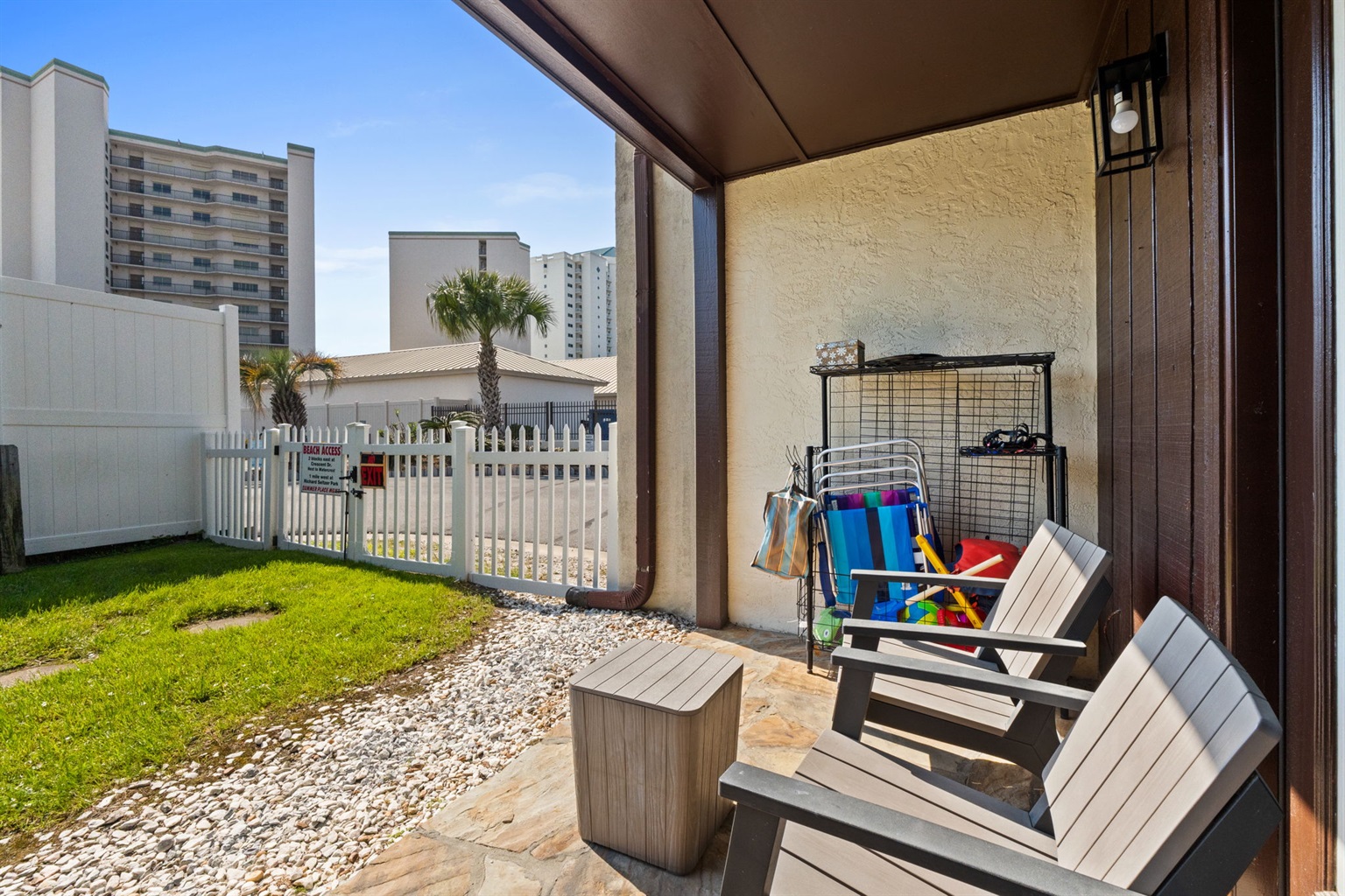 Downstairs Patio with Outdoor Seating