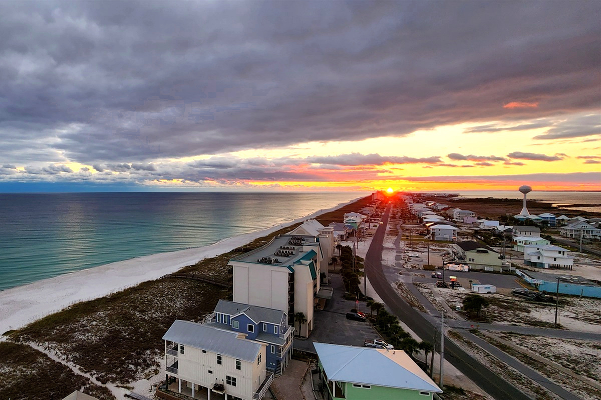Watching the sun disappear...