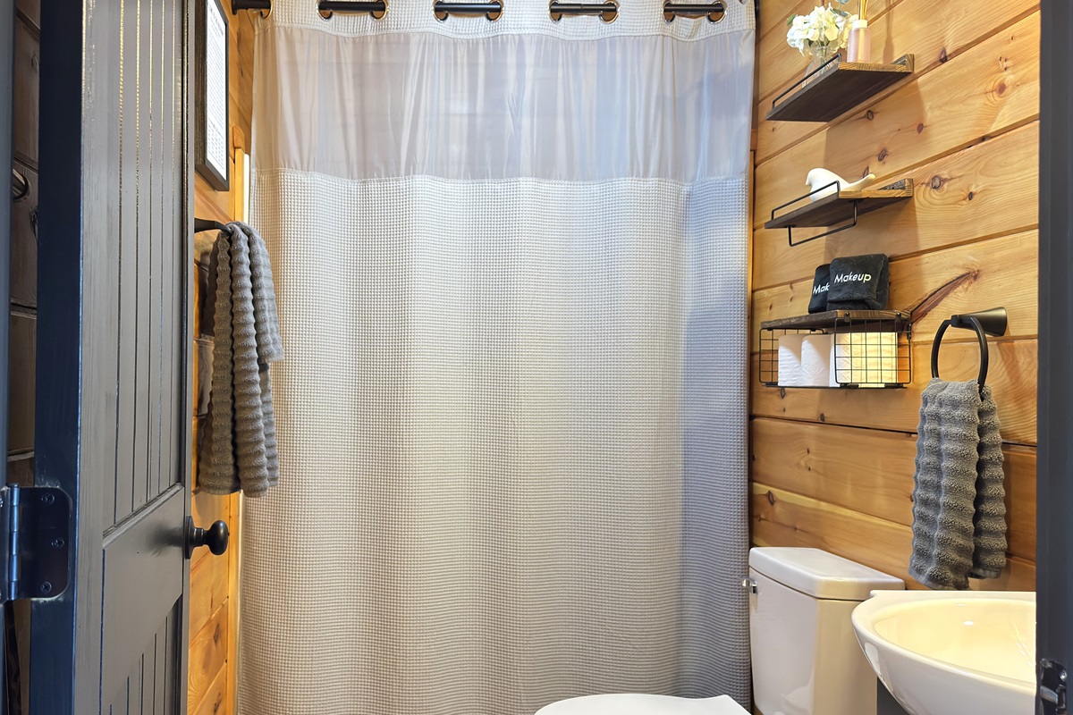 First floor hallway bathroom