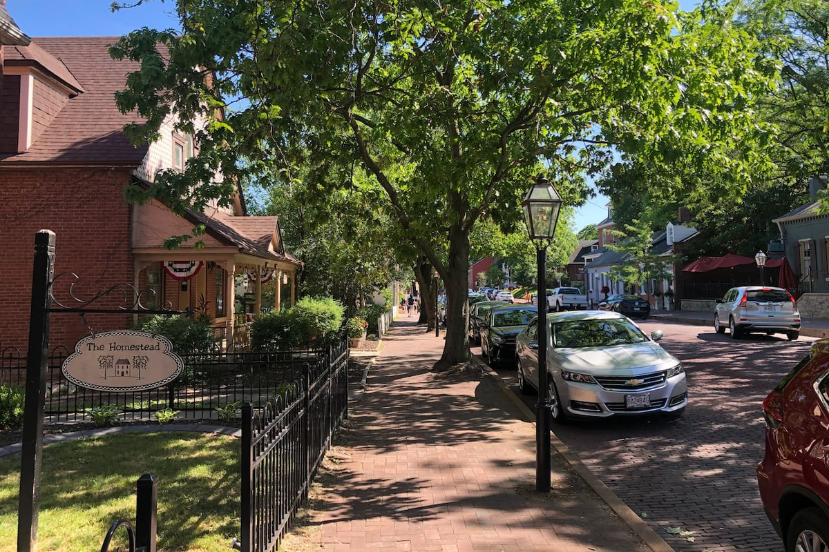 Historic Main Street offers shops and restaurants! 