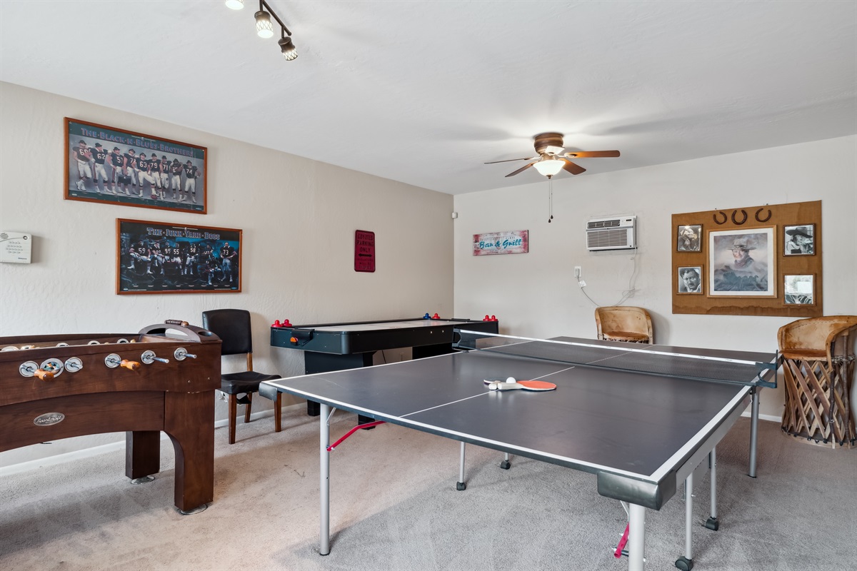 Ping Pong and Air Hockey