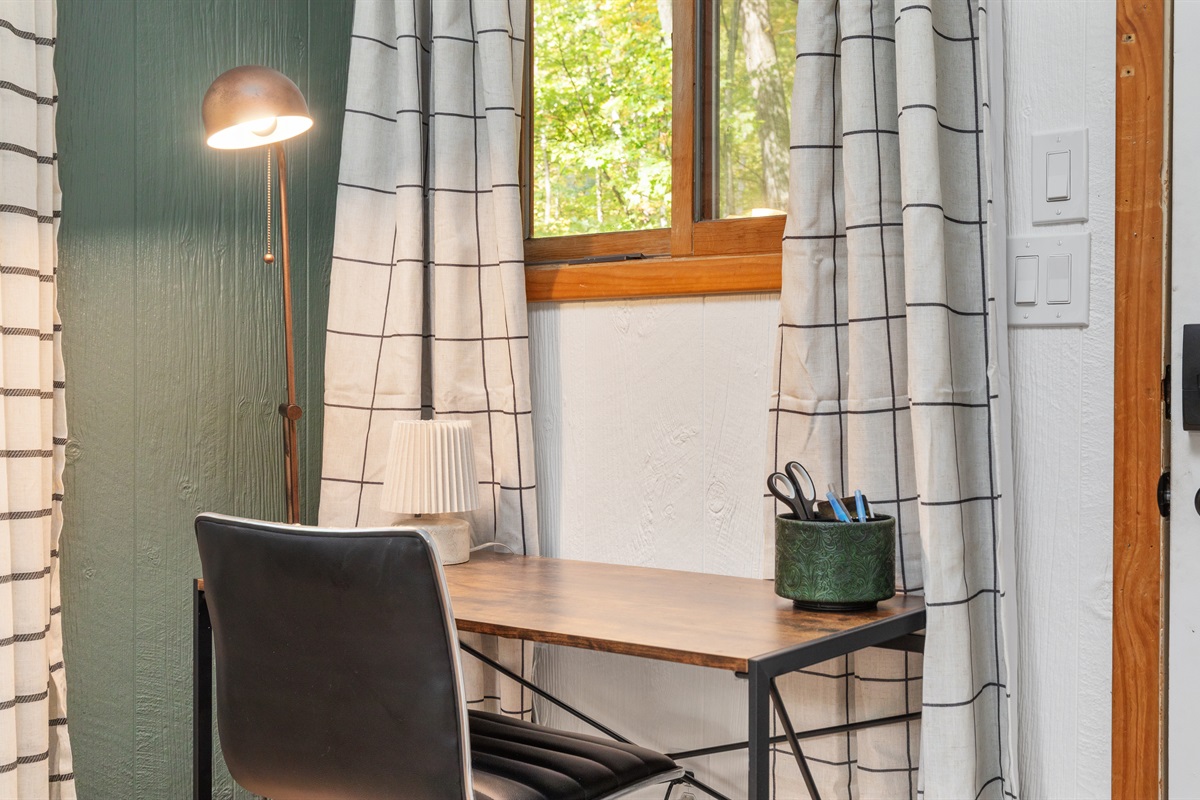 Dedicated workspace—perfect for catching up on emails or working remotely in comfort