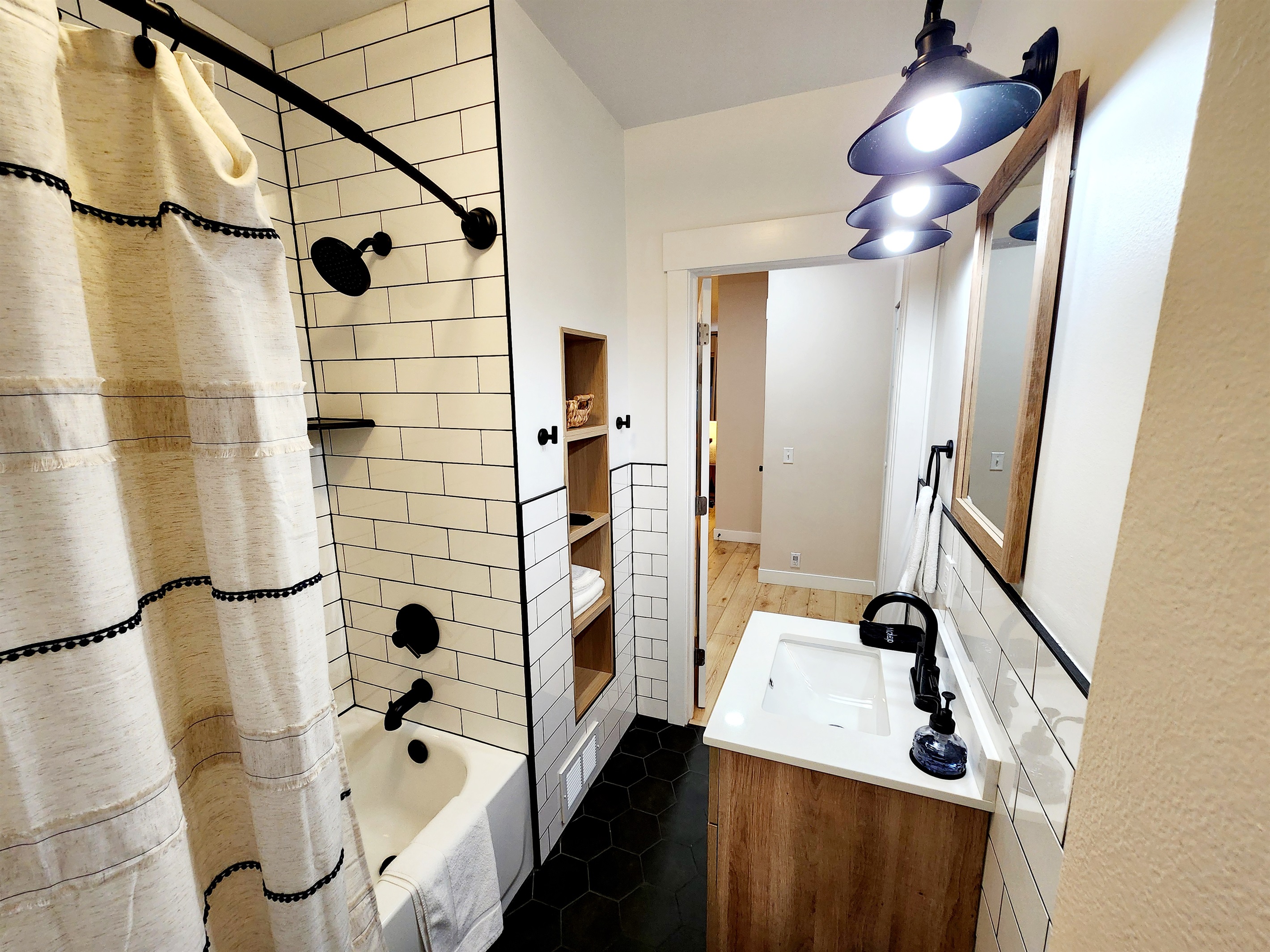 First floor bathroom. Newly remodeled in 2024.