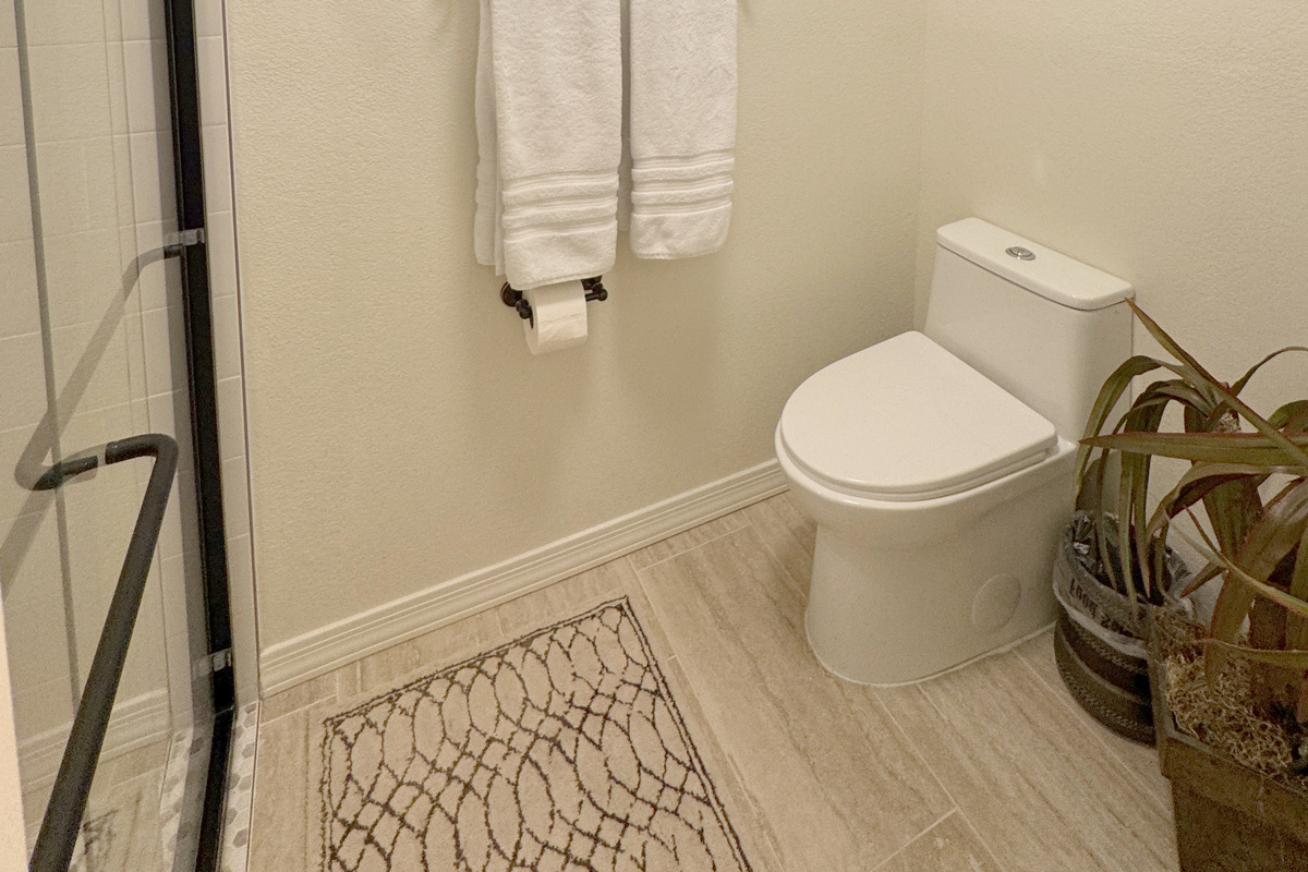 Primary bathroom commode