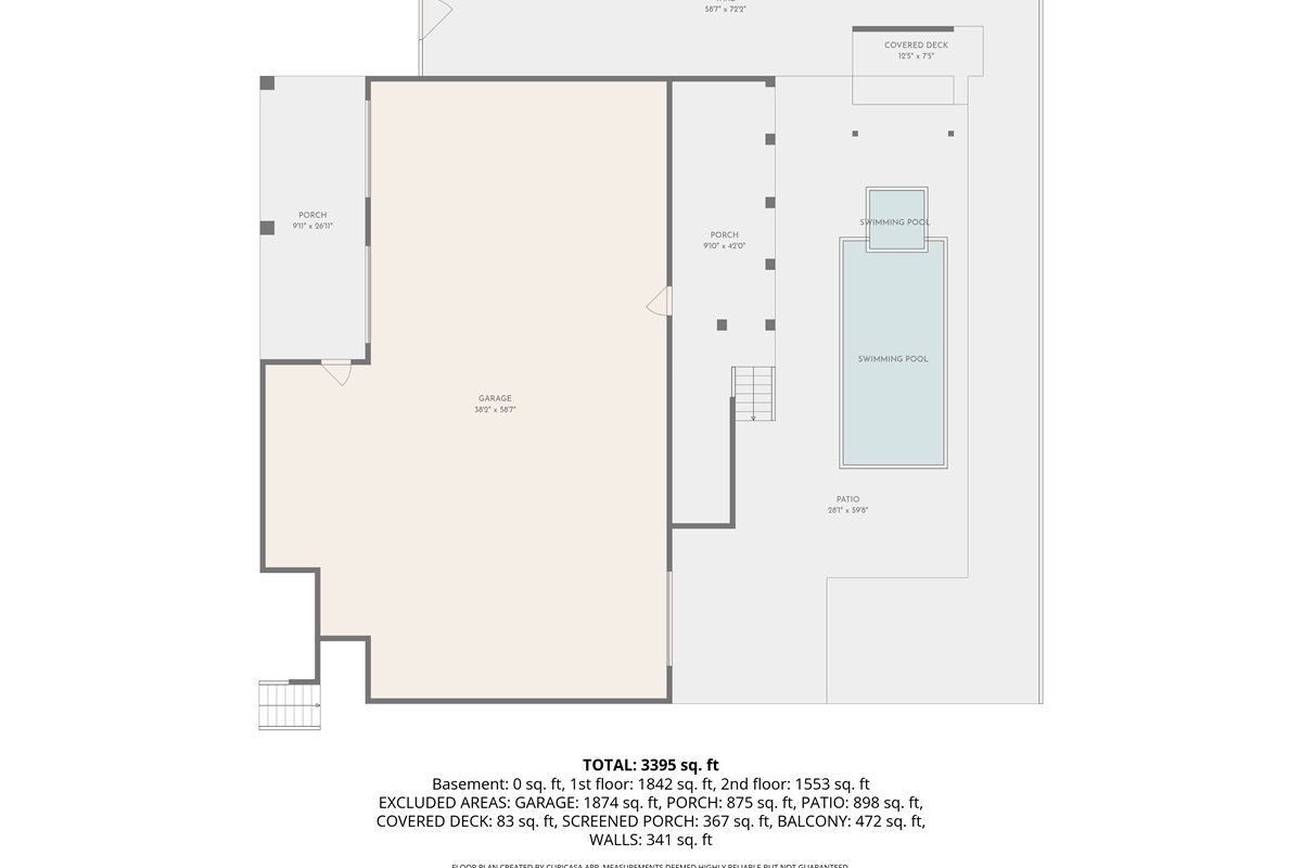 Ground Floor, Floor Plan | Palms Paradise | 3 29th Ave Isle of Palms, SC | IOP Escapes