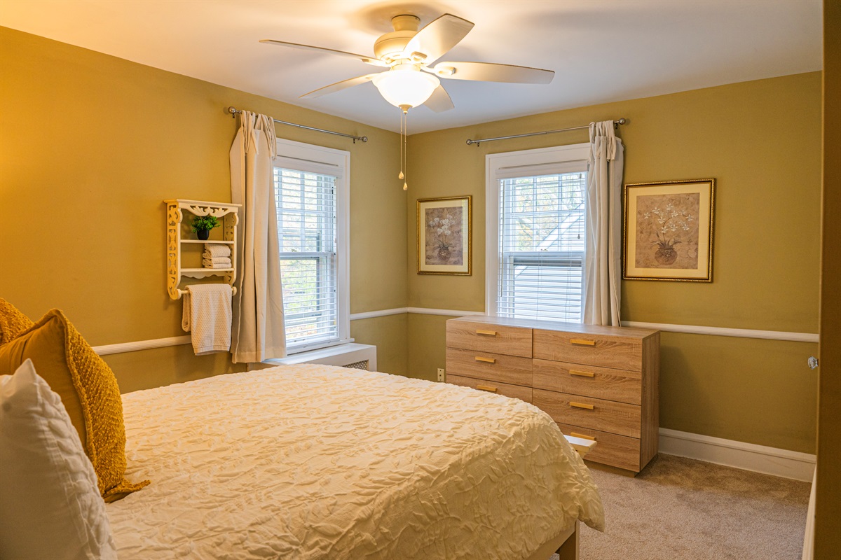 Bedroom #2 - Blackout Drapes & Dresser