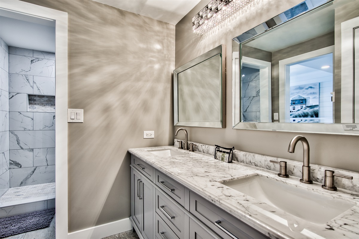 Guest en suite Bathroom also accessible via the Living Room