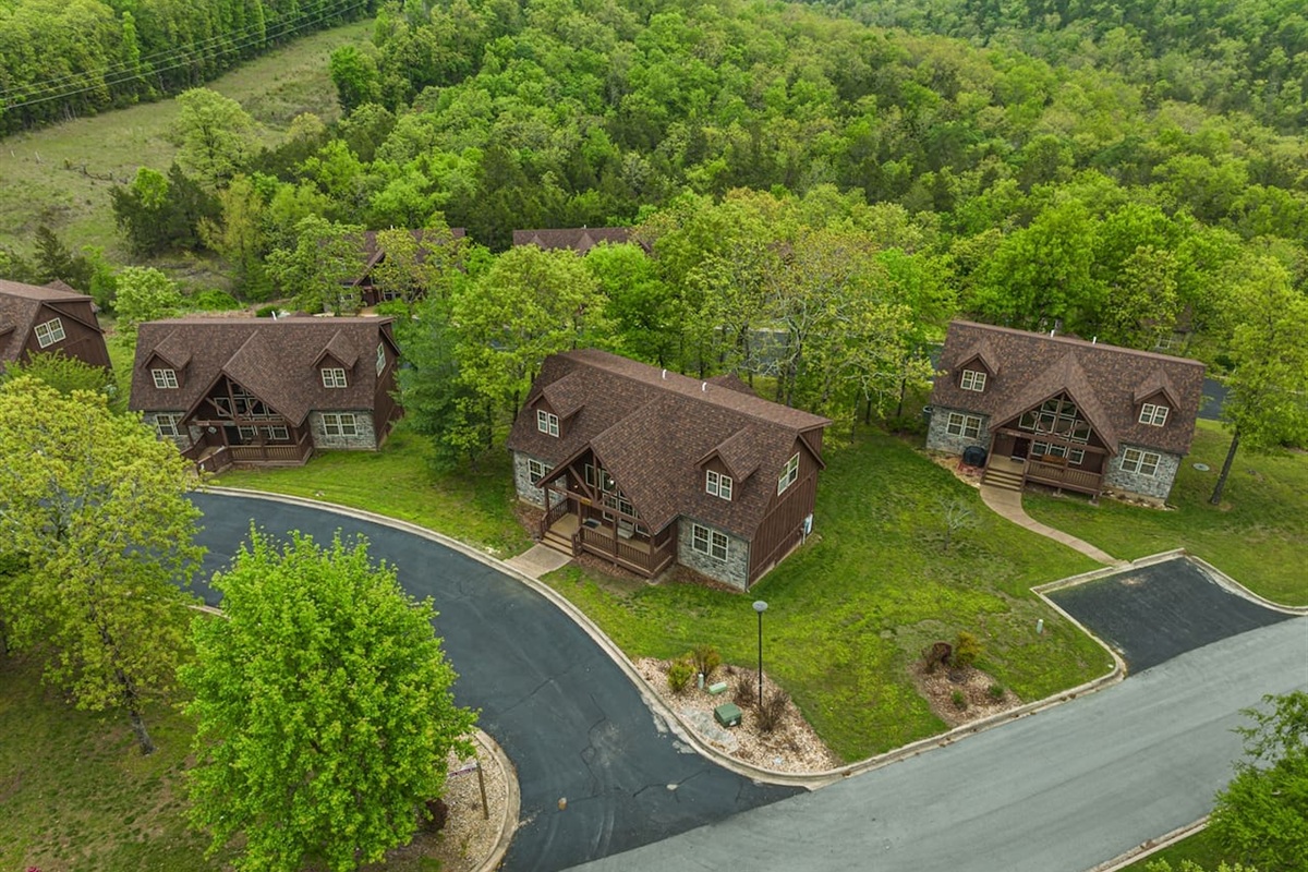 Tucked into a beautiful Ozark resort setting, giving you a peaceful place to come home to after busy days in Branson.