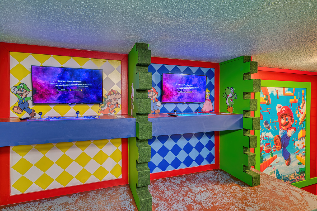 Awesome Super Mario Game Room