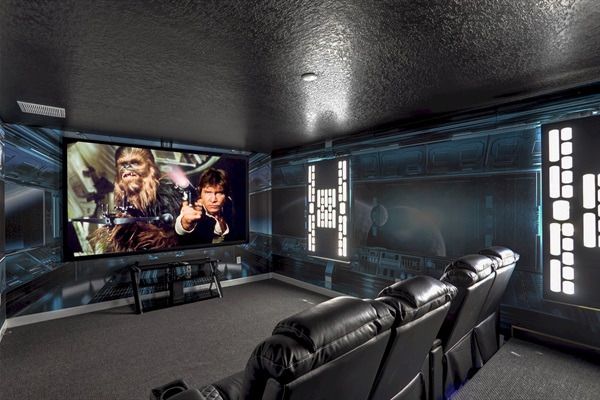 Movie Theater - 120" Screen - Surround Sound