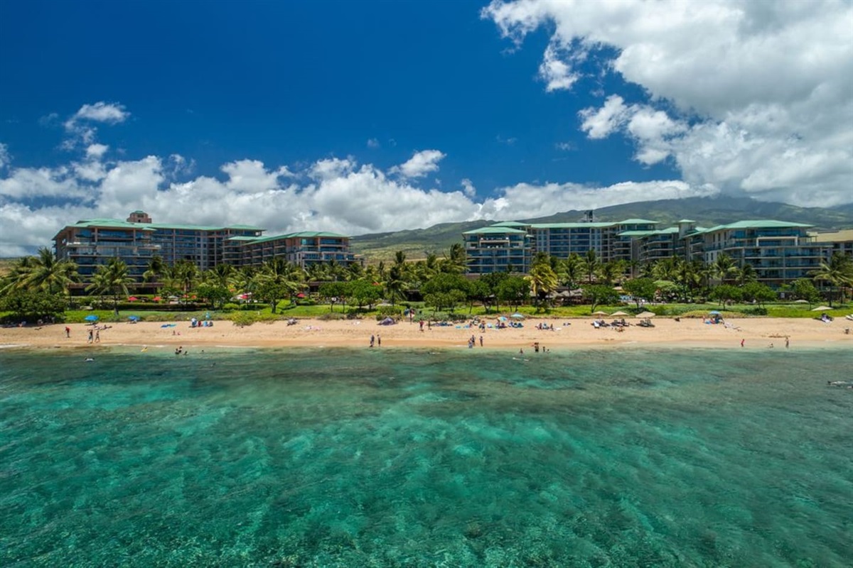 View of Honua Kai from the ocean.