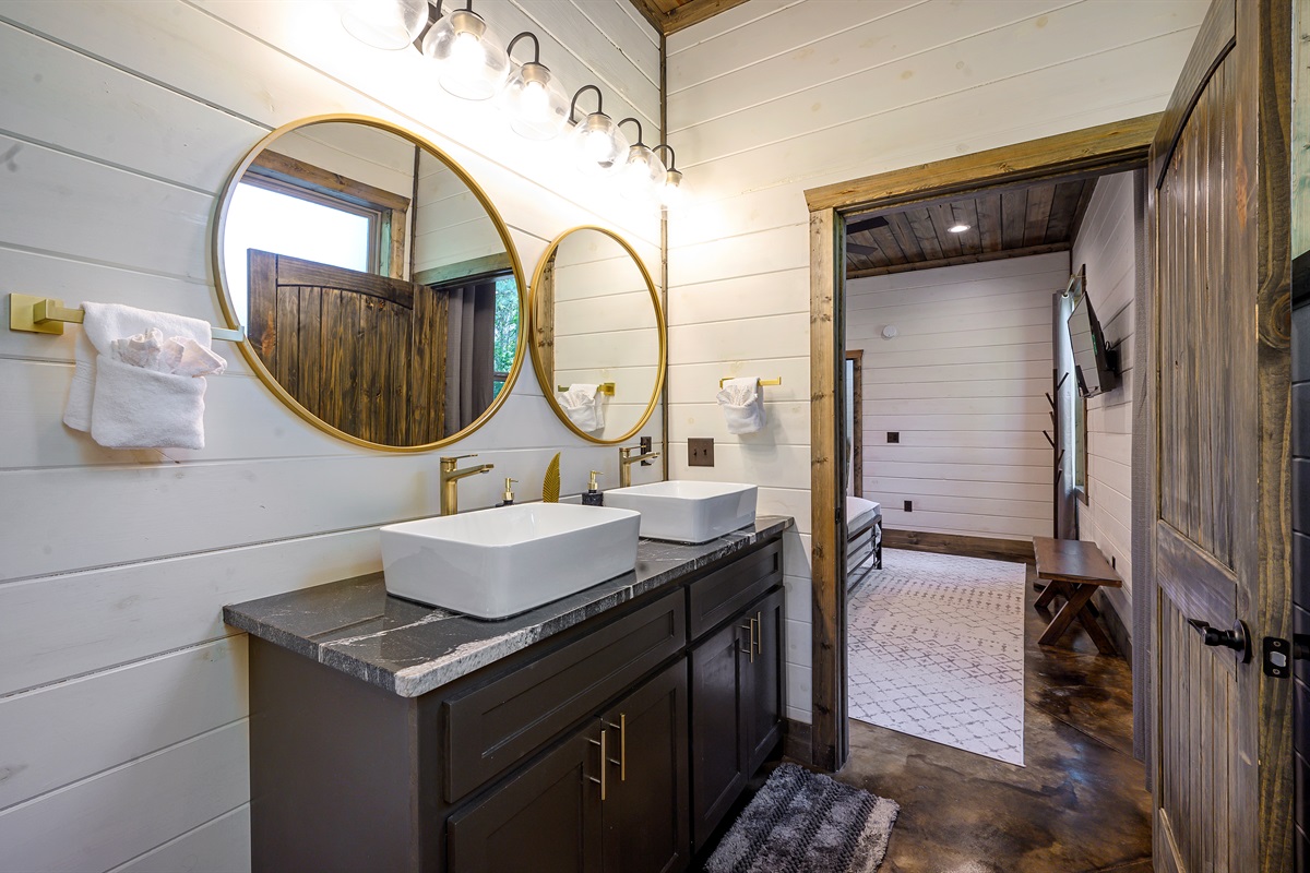 Modern bathroom with sleek finishes