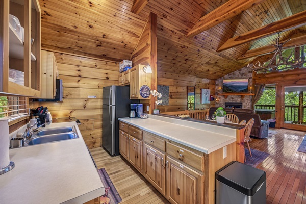 Well-organized and labeled kitchen