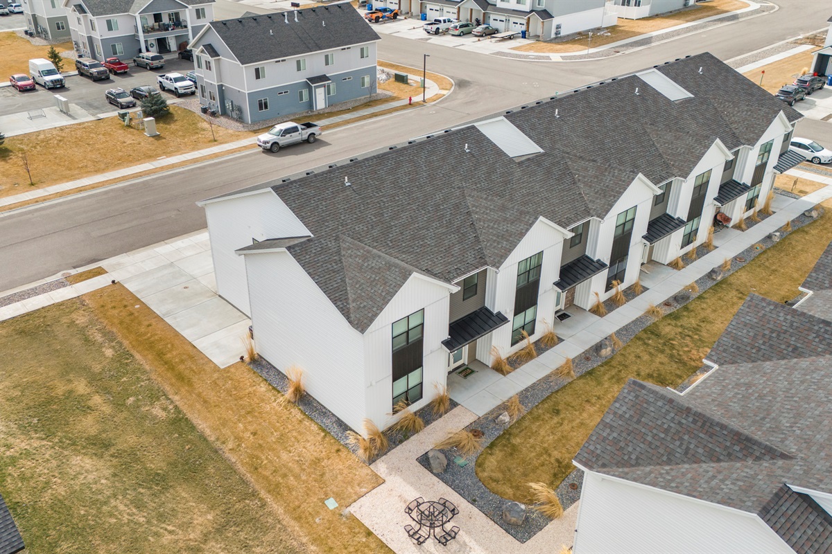 Exterior of the home with view of front door. 
