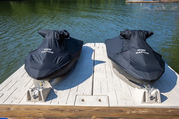 Jet ski available for rent (April 15–Sept 15) — just steps from your dome