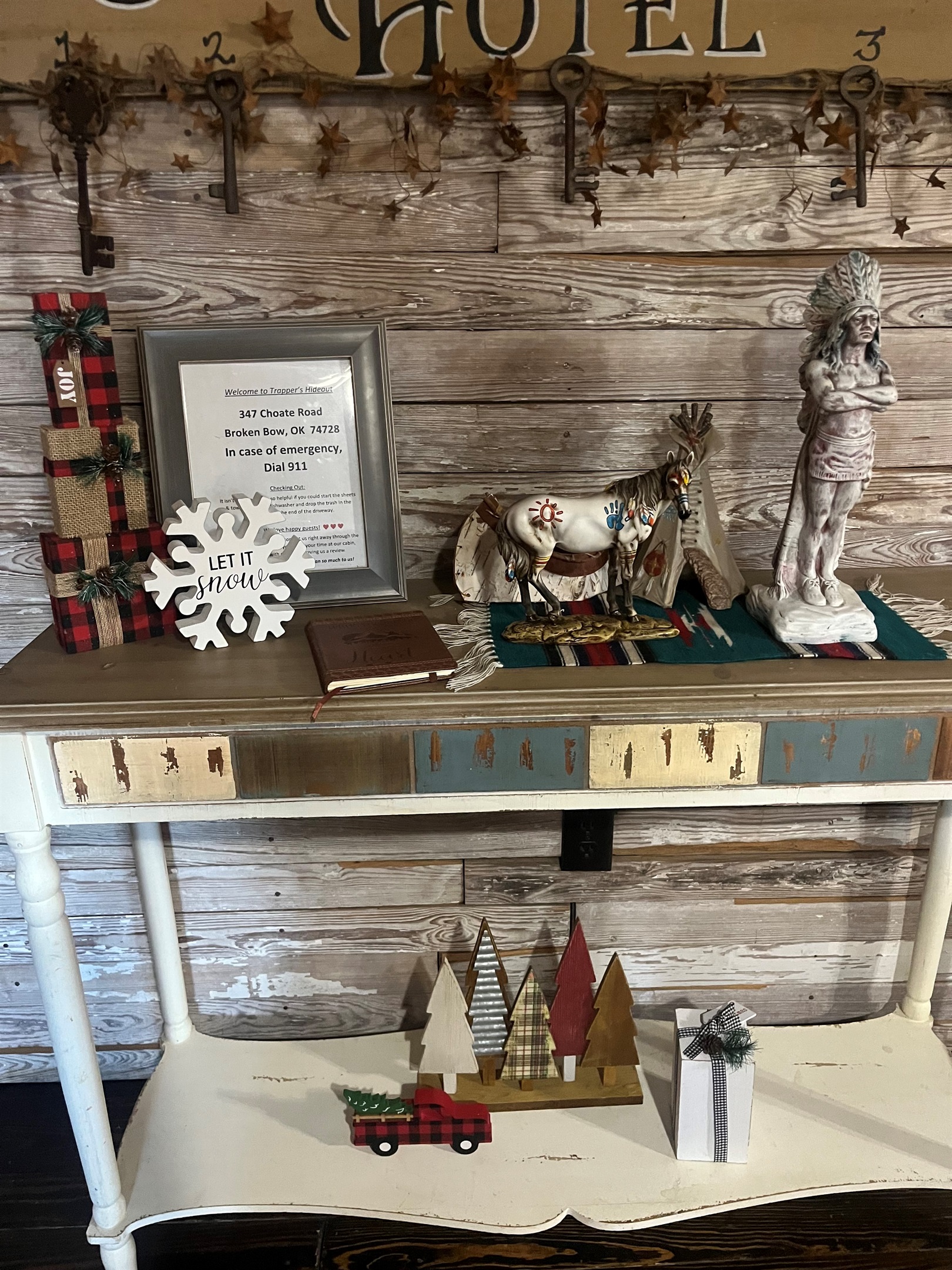 Christmas decorations are up, spreading holiday cheer!