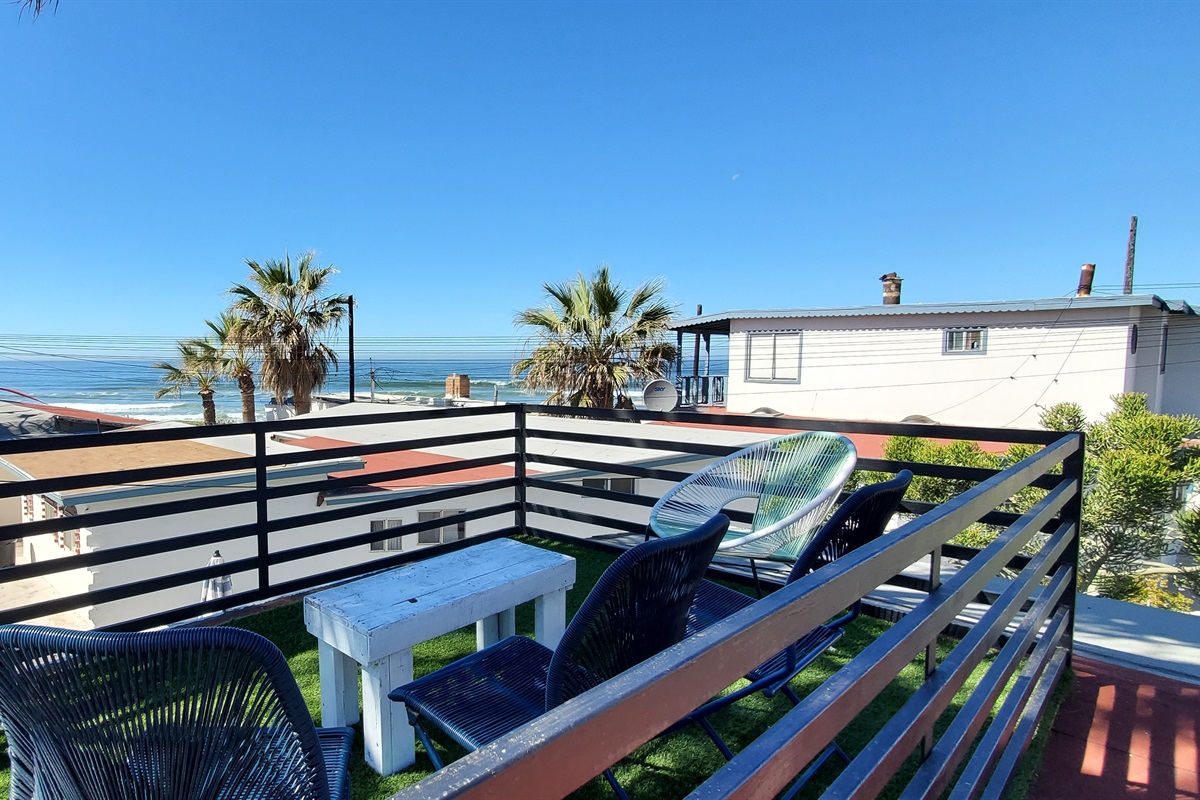 Roof Deck with beach and ocean views