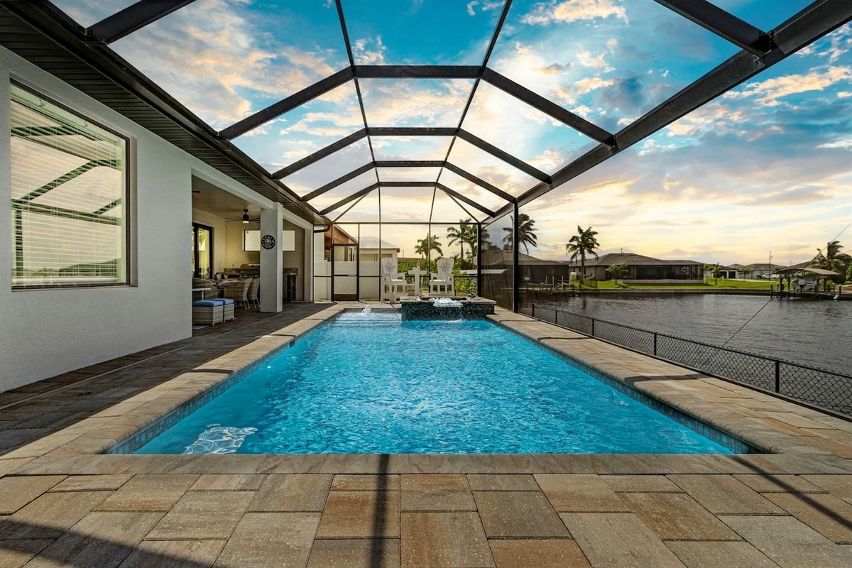 Enjoy the beautiful sunset and take in the stunning water views!