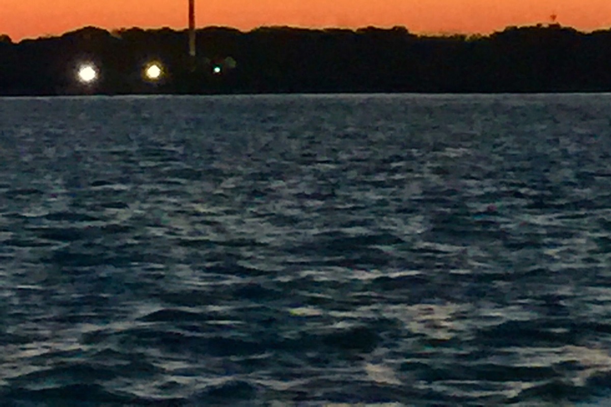 The Great Cross in St. Augustine at sunset - from the water