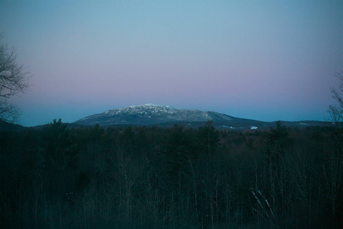 Mt. Monadnock at dawn in winter