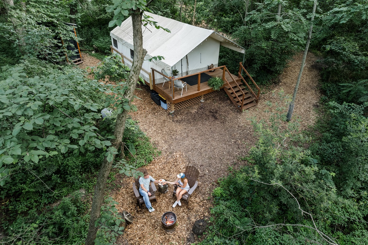 "I wish I had more time. I only stayed one night.  Surrounded by peaceful trees and good vibes." - Allyson