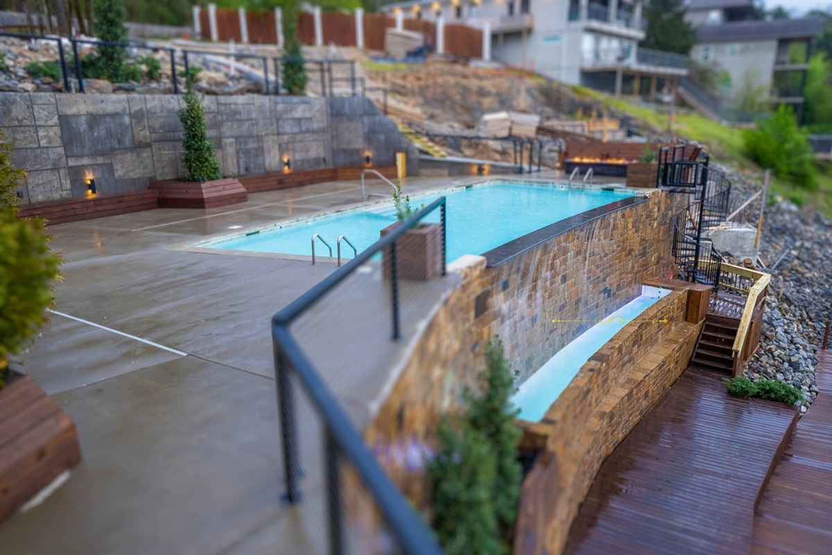 Infinity Pool with Waterfall