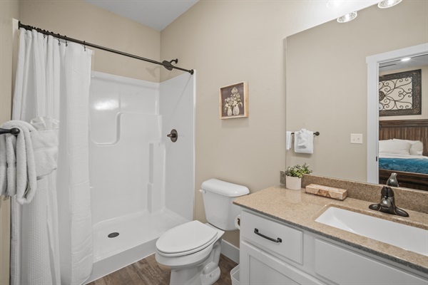 Bathroom #5 has a walk-in shower.