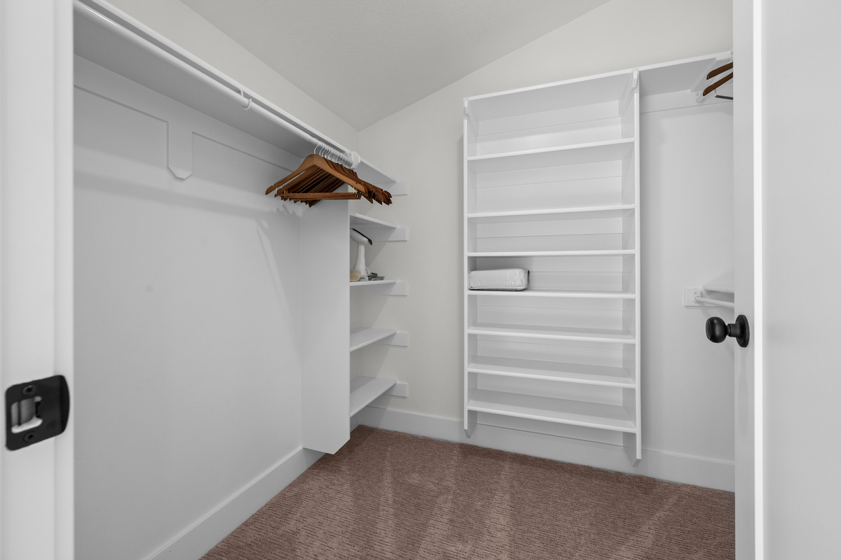 Generous built-in storage gives guests plenty of space to unpack and feel at home.