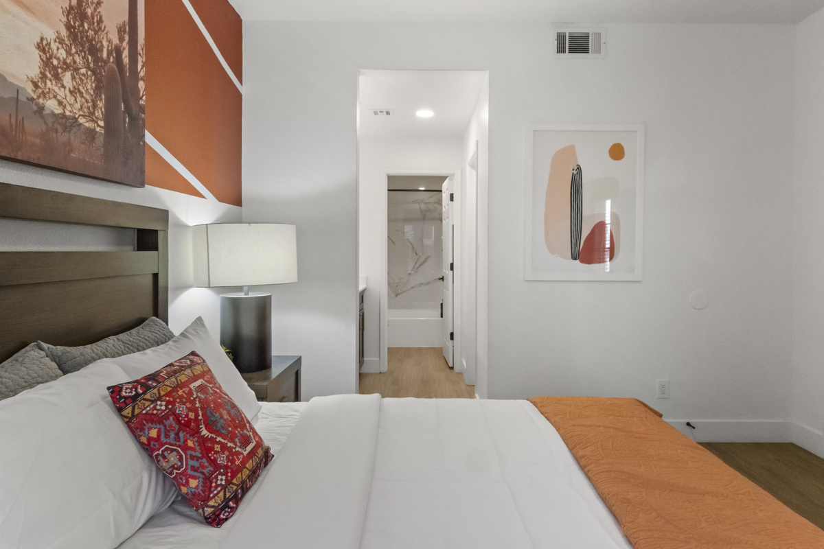 Comfortable sleeping space designed with families in mind.