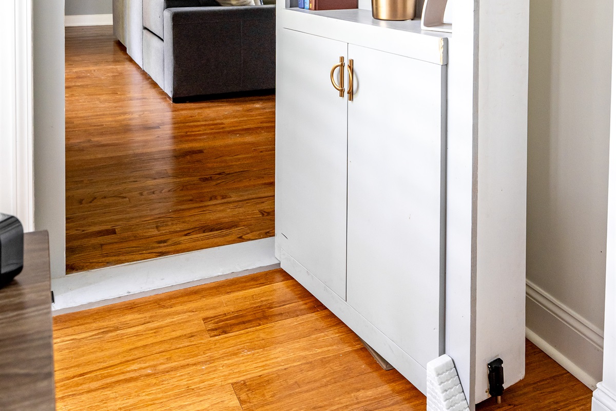Hidden door entry into main bedroom