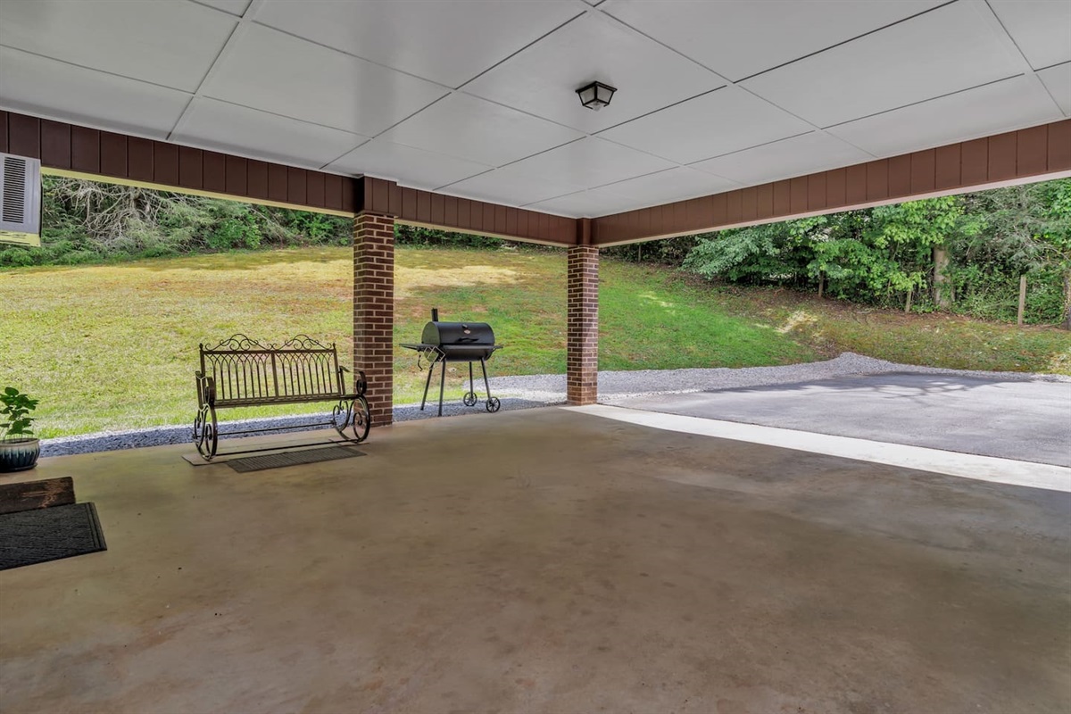 Carport - Charcoal Grill