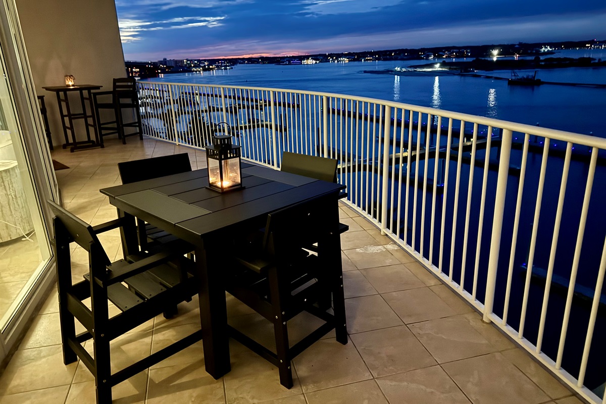 What a view at sunset!