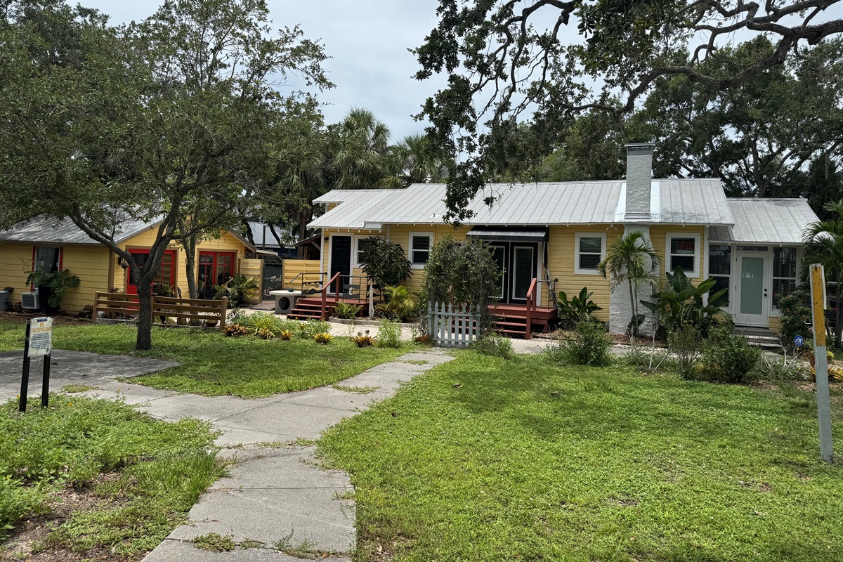 Side of House Showing Hair Salon