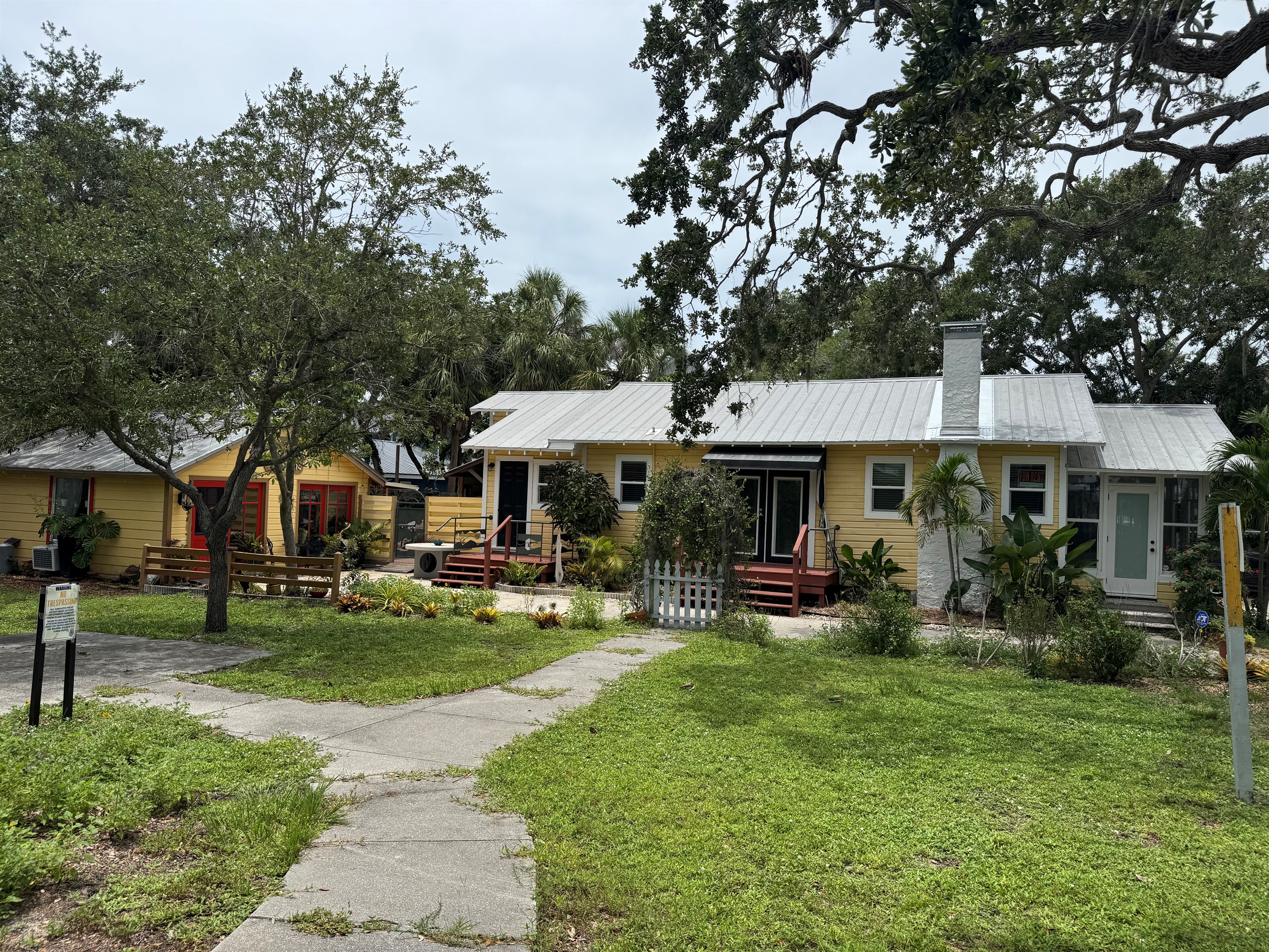 Side of House Showing Hair Salon